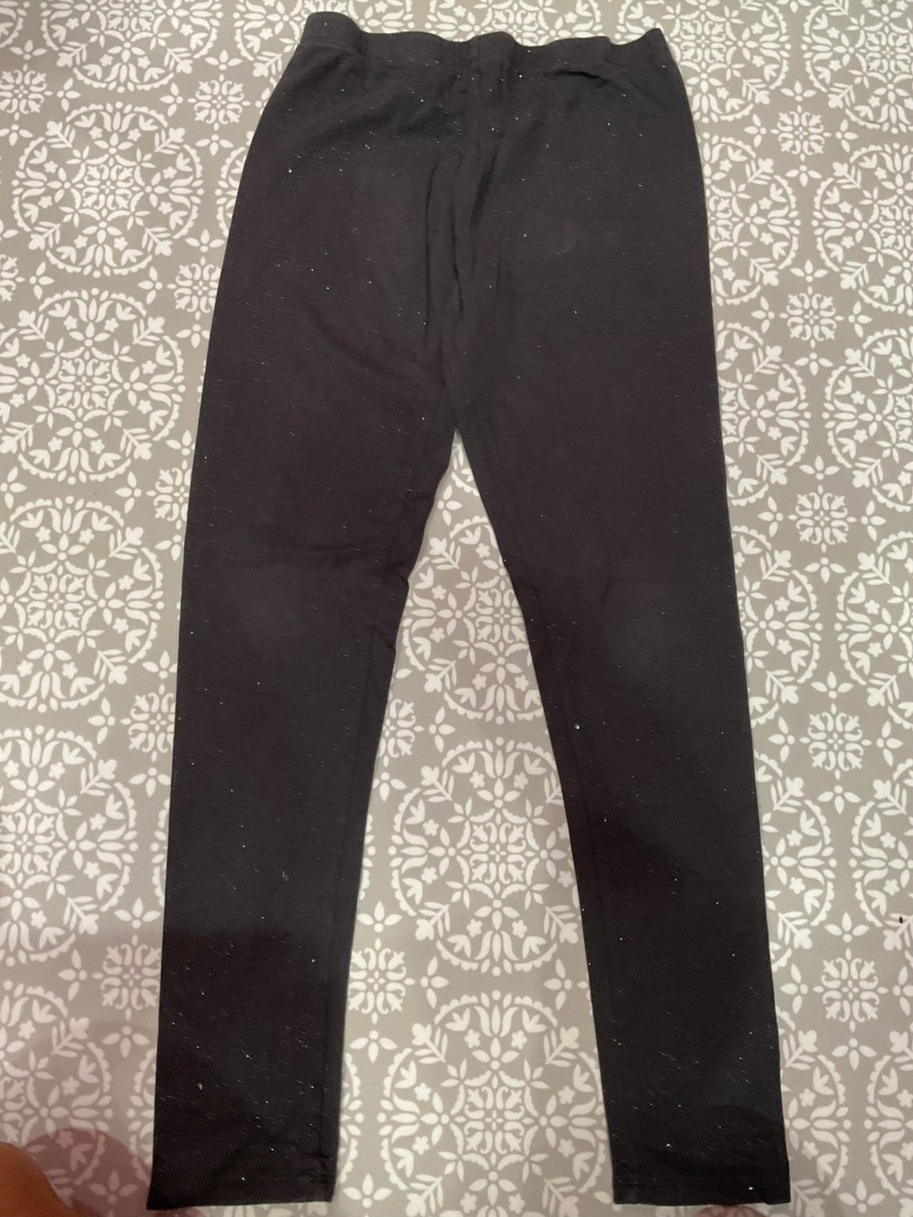 OshKosh B’gosh Girls Black Glitter Leggings Size 14 Good Condition